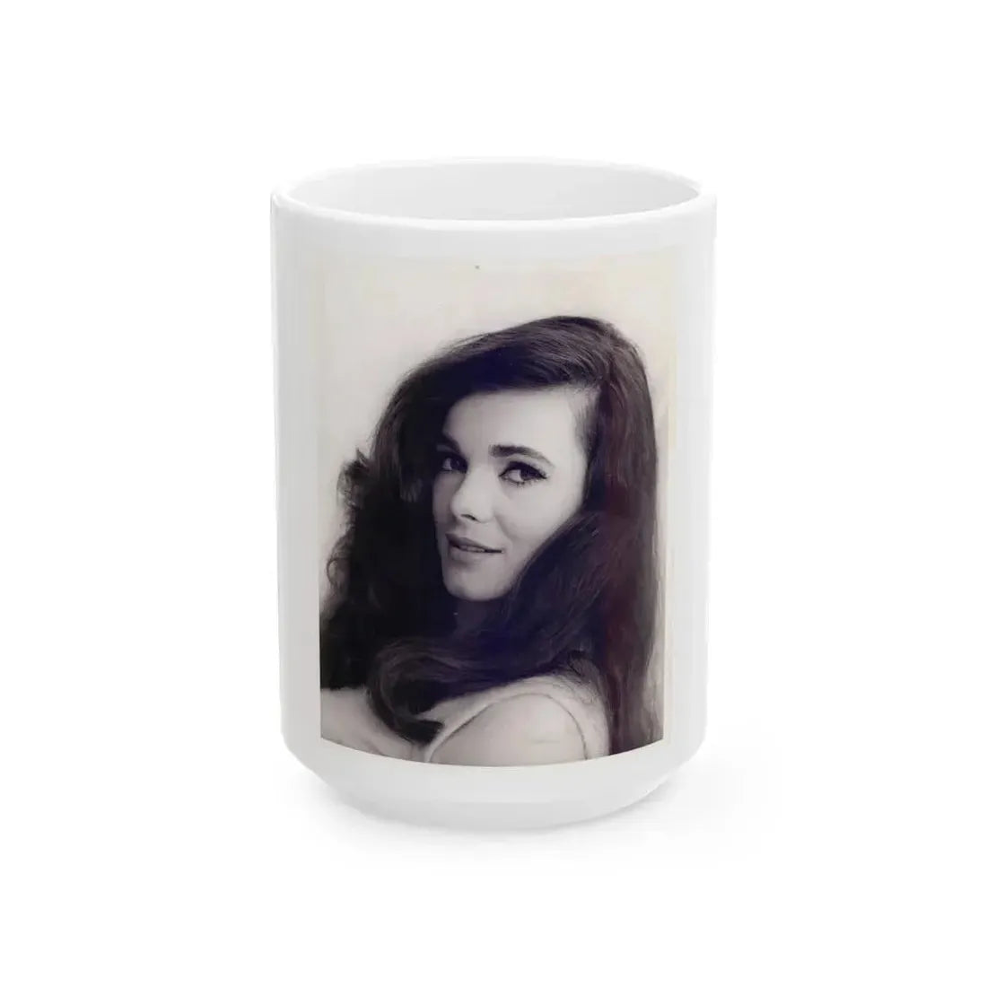 Gila Golan #44 (Vintage Female Icon) White Coffee Mug 15oz - Go Mug Yourself