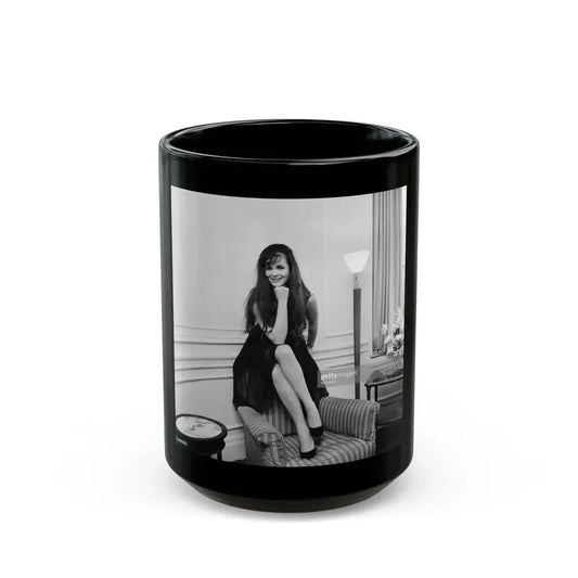 Gila Golan #45 (Vintage Female Icon) Black Coffee Mug 15oz - Go Mug Yourself