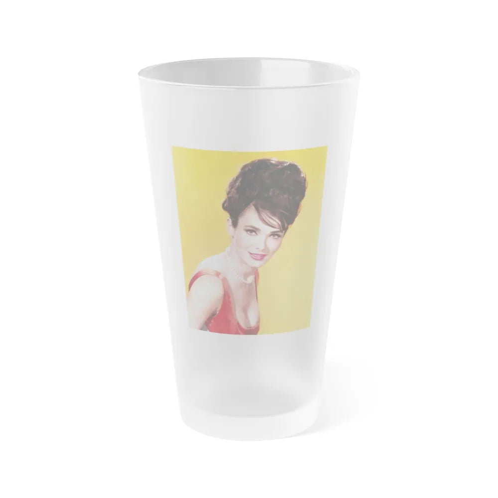 Gila Golan #47 (Vintage Female Icon) Frosted Pint Glass 16oz-16oz-Frosted-Go Mug Yourself