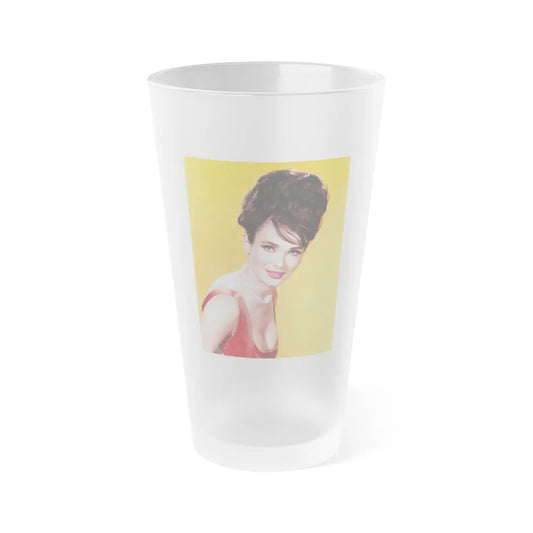 Gila Golan #47 (Vintage Female Icon) Frosted Pint Glass 16oz-16oz-Frosted-Go Mug Yourself