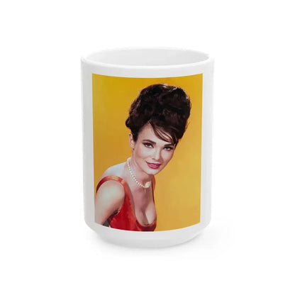Gila Golan #47 (Vintage Female Icon) White Coffee Mug 15oz - Go Mug Yourself