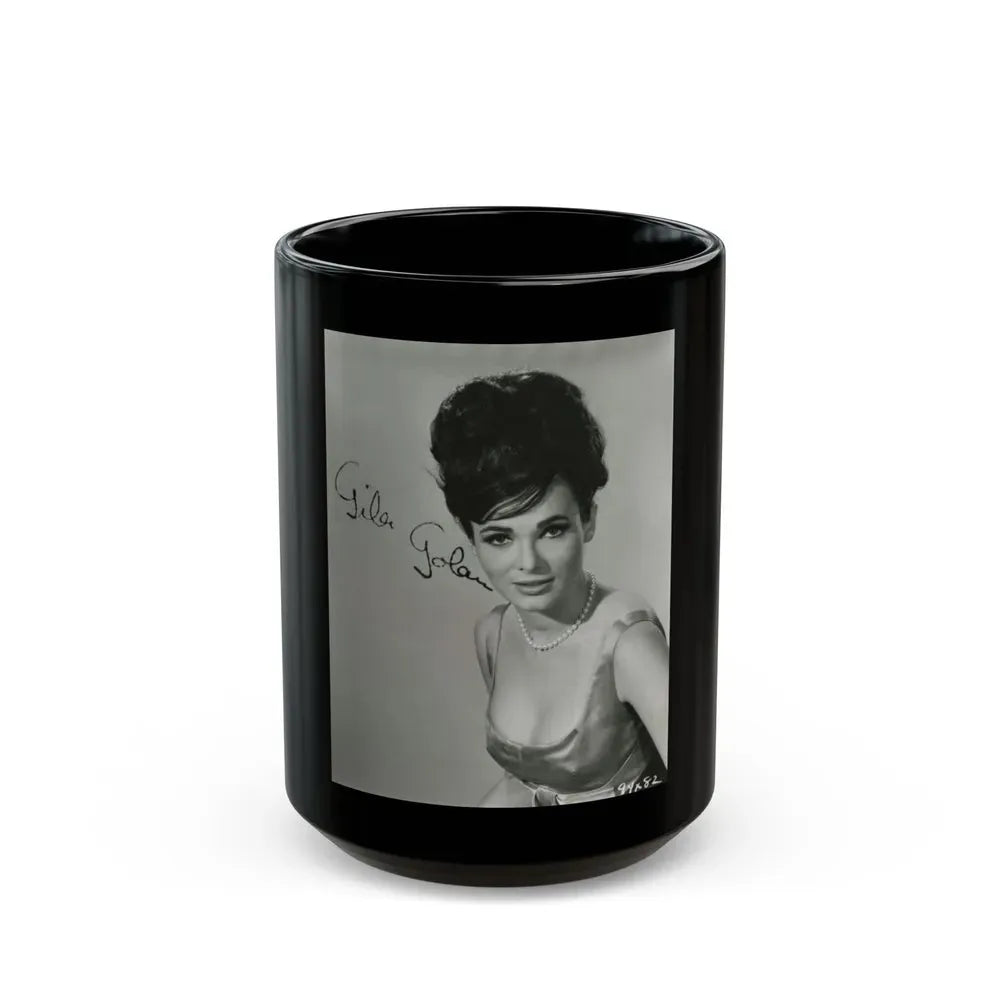 Gila Golan #76 (Vintage Female Icon) Black Coffee Mug 15oz - Go Mug Yourself