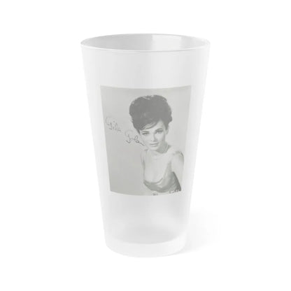 Gila Golan #76 (Vintage Female Icon) Frosted Pint Glass 16oz-16oz-Frosted-Go Mug Yourself