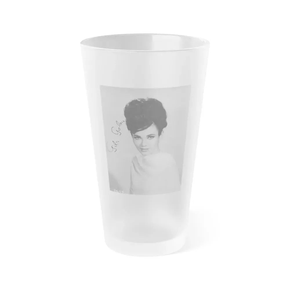 Gila Golan #77 (Vintage Female Icon) Frosted Pint Glass 16oz 16oz Frosted - Go Mug Yourself