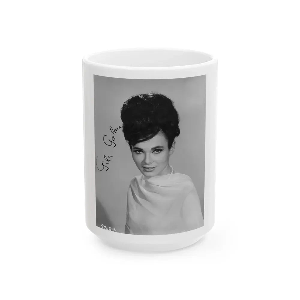 Gila Golan #77 (Vintage Female Icon) White Coffee Mug 15oz - Go Mug Yourself