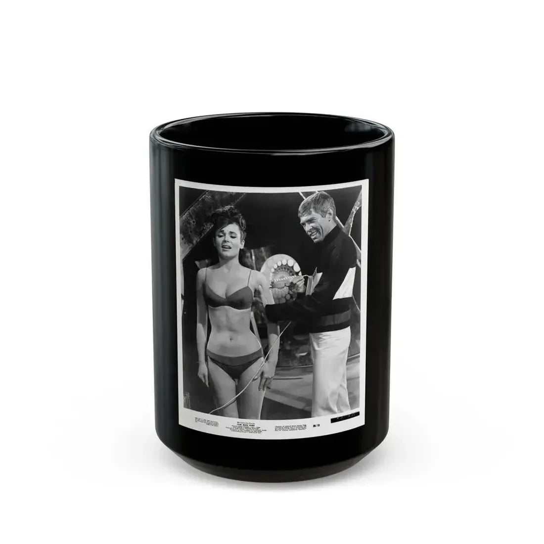 Gila Golan #80 (Vintage Female Icon) Black Coffee Mug 15oz - Go Mug Yourself