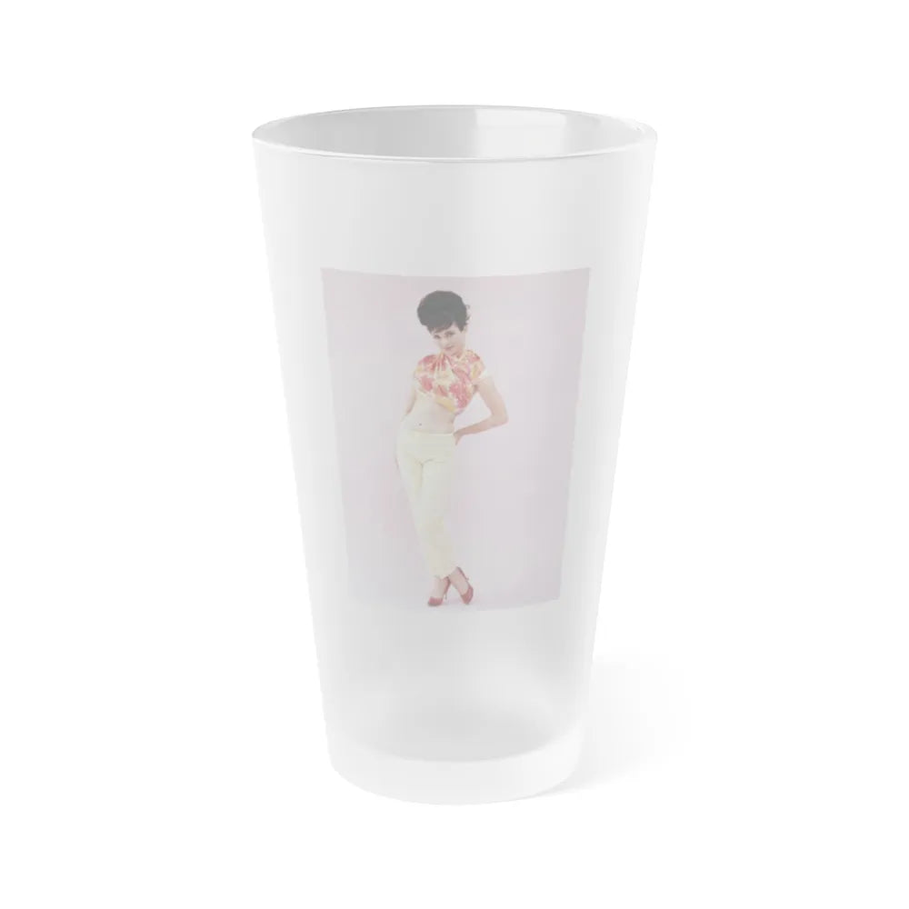 Gila Golan #82 (Vintage Female Icon) Frosted Pint Glass 16oz-16oz-Frosted-Go Mug Yourself