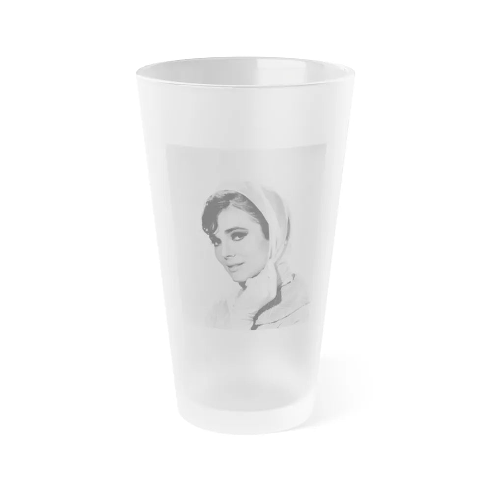 Gila Golan #87 (Vintage Female Icon) Frosted Pint Glass 16oz-16oz-Frosted-Go Mug Yourself