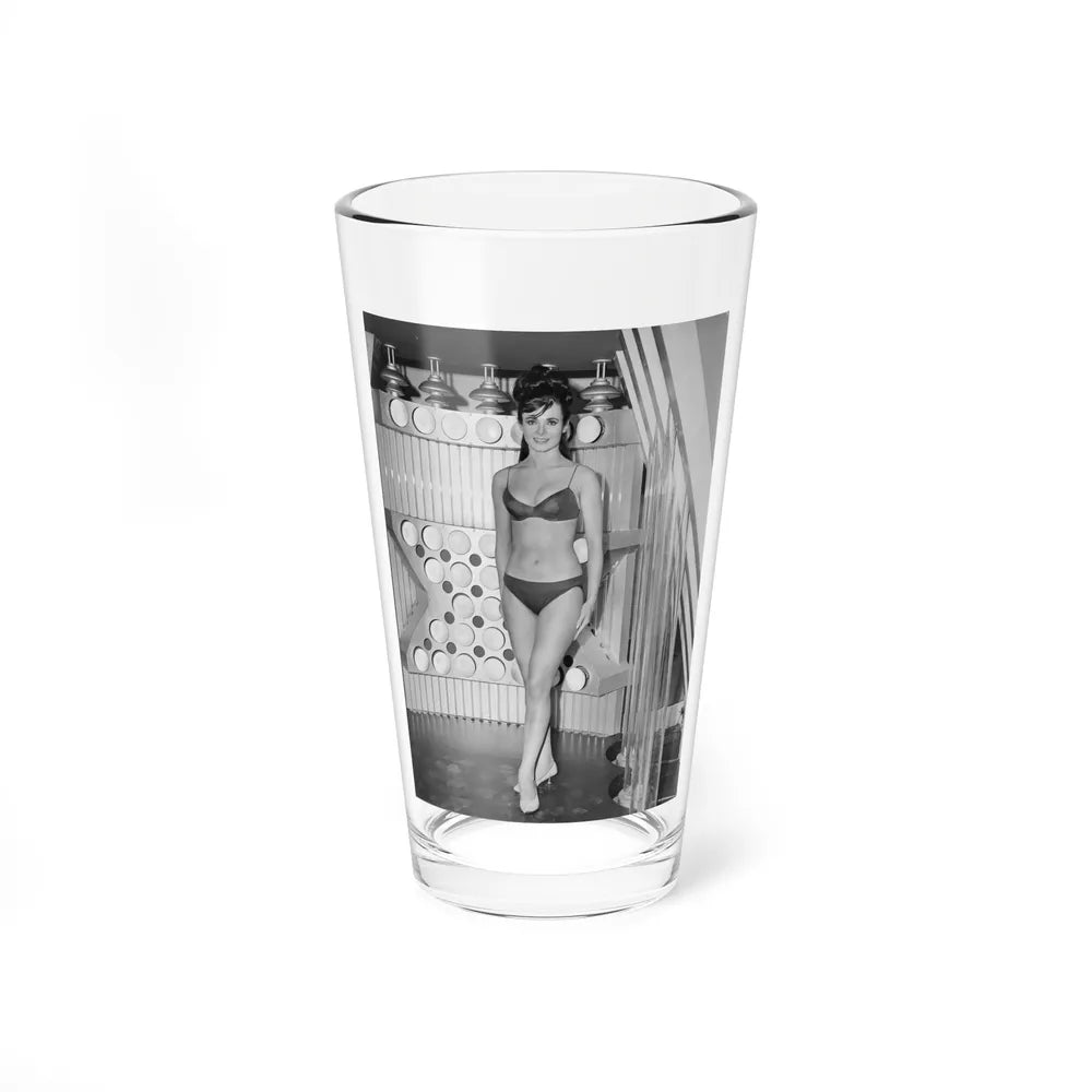 Gila Golan #90 - Our Man Flint '66 B&W Cheesecake Promo Photo (Vintage Female Icon) Pint Glass 16oz-16oz-Go Mug Yourself