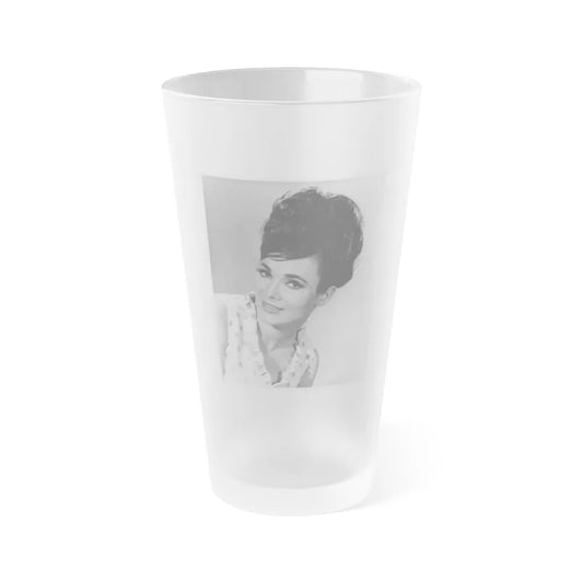 Gila Golan #91 (Vintage Female Icon) Frosted Pint Glass 16oz-16oz-Frosted-Go Mug Yourself