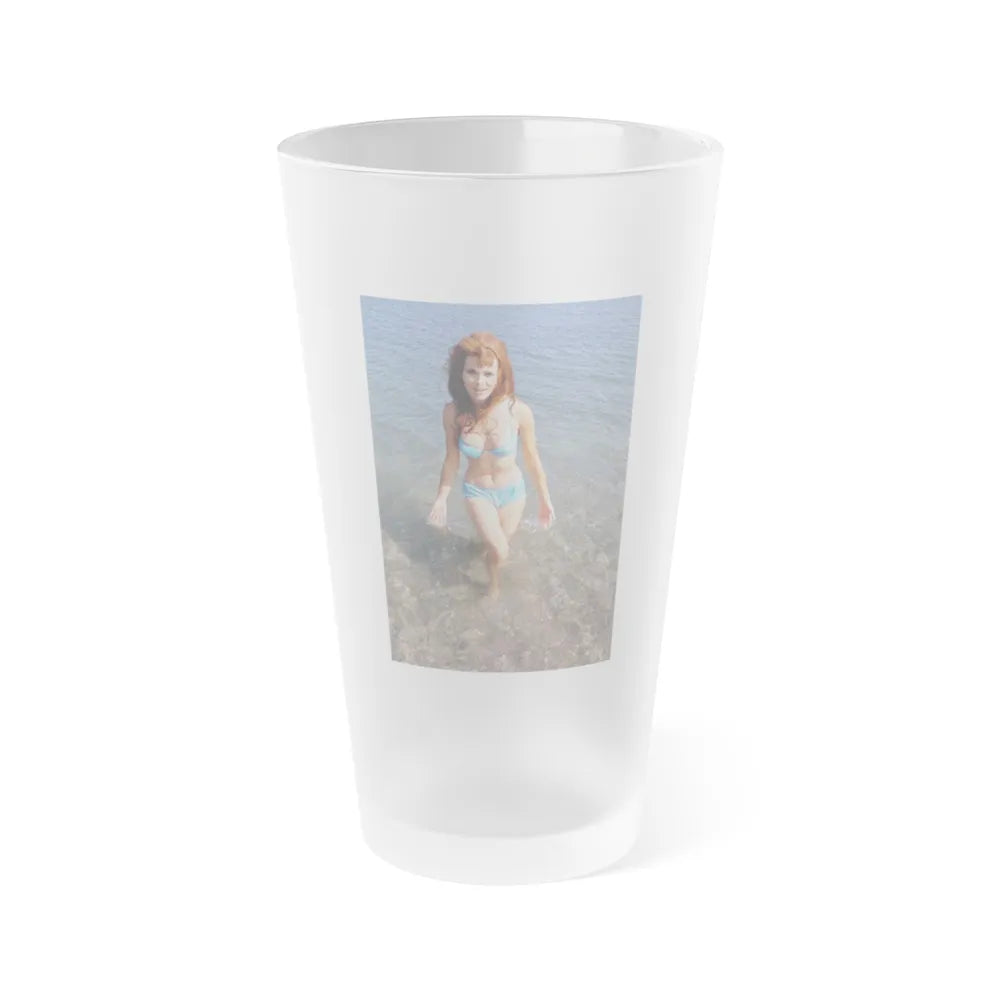 Gila Golan #93 (Vintage Female Icon) Frosted Pint Glass 16oz-16oz-Frosted-Go Mug Yourself