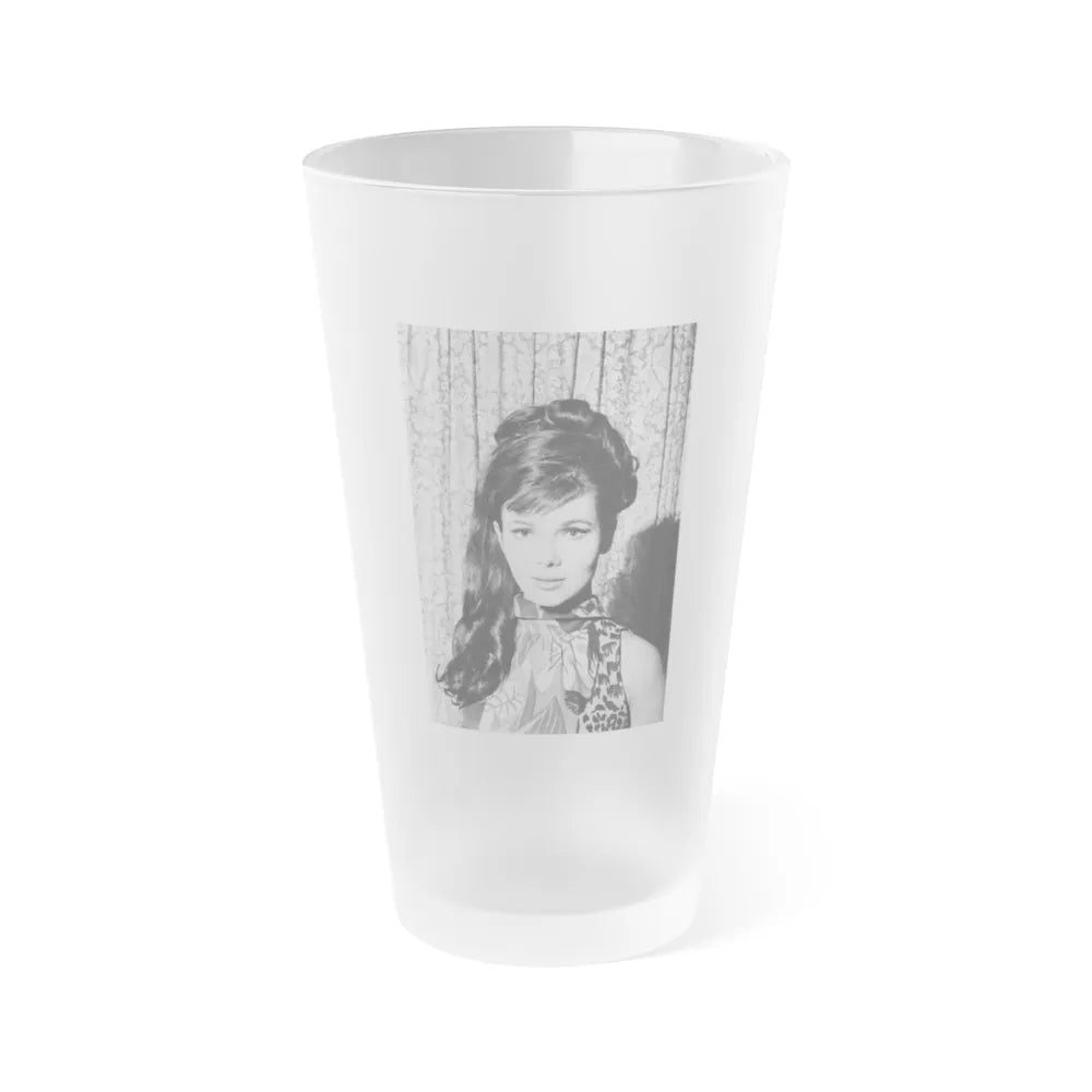 Gila Golan #96 (Vintage Female Icon) Frosted Pint Glass 16oz-16oz-Frosted-Go Mug Yourself