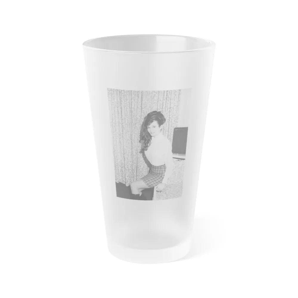 Gila Golan #97 (Vintage Female Icon) Frosted Pint Glass 16oz-16oz-Frosted-Go Mug Yourself