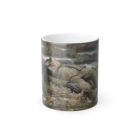 Gilbert Rogers (1881-1956) Gassed 'In Arduis Fidelis' - Oil on canvas 1919 - Color Changing Mug 11oz 11oz - Go Mug Yourself