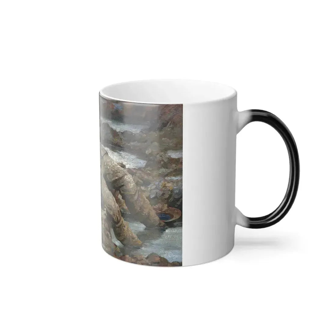 Gilbert Rogers (1881-1956) Gassed 'In Arduis Fidelis' - Oil on canvas 1919 - Color Changing Mug 11oz - Go Mug Yourself