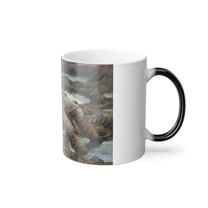 Gilbert Rogers (1881-1956) Gassed 'In Arduis Fidelis' - Oil on canvas 1919 - Color Changing Mug 11oz - Go Mug Yourself