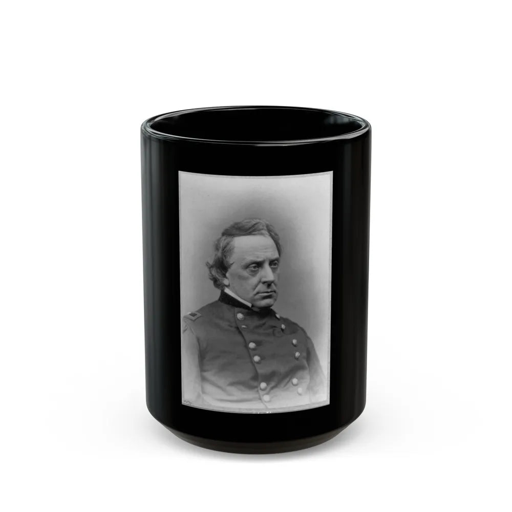 Gilman Marston, Head-And-Shoulders Portrait, Facing Right, In Uniform (U.S. Civil War) Black Coffee Mug-15oz-Go Mug Yourself