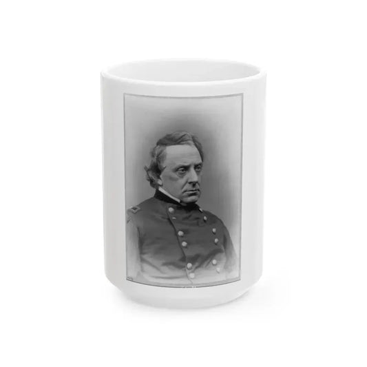 Gilman Marston, Head-And-Shoulders Portrait, Facing Right, In Uniform (U.S. Civil War) White Coffee Mug 15oz - Go Mug Yourself