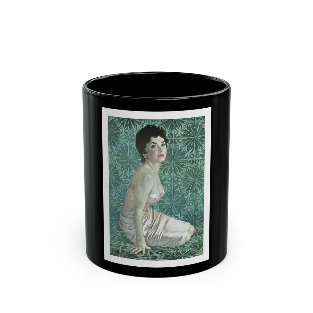 Gina Lollobrigida, Esquire, 1955 - Black Coffee Mug-11oz-Go Mug Yourself