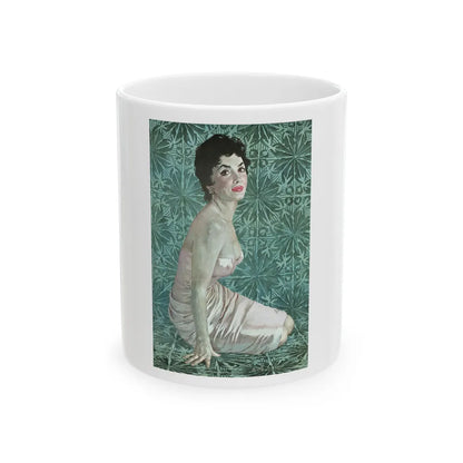 Gina Lollobrigida, Esquire, 1955 - White Coffee Mug-11oz-Go Mug Yourself