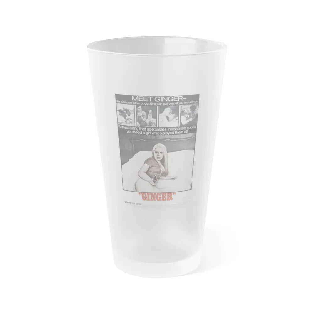 GINGER 1971 Movie Poster - Frosted Pint Glass 16oz-Go Mug Yourself