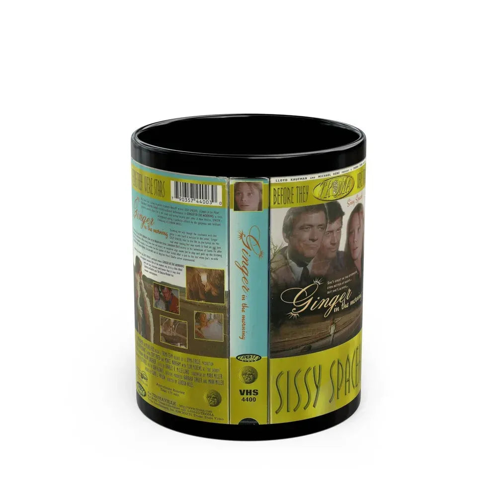 GINGER IN THE MORNING TROMA (VHS COVER) - Black Coffee Mug 11oz - Go Mug Yourself