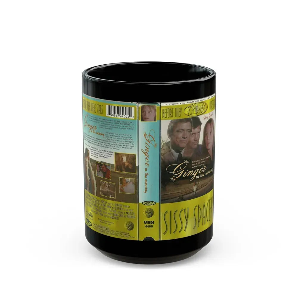 GINGER IN THE MORNING TROMA (VHS COVER) - Black Coffee Mug 15oz - Go Mug Yourself