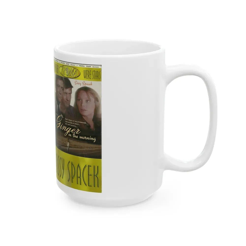 GINGER IN THE MORNING TROMA (VHS COVER) - White Coffee Mug - Go Mug Yourself