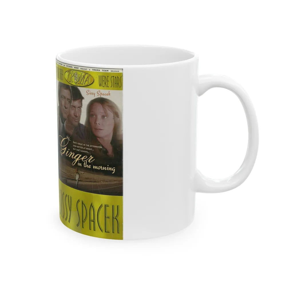 GINGER IN THE MORNING TROMA (VHS COVER) - White Coffee Mug-Go Mug Yourself