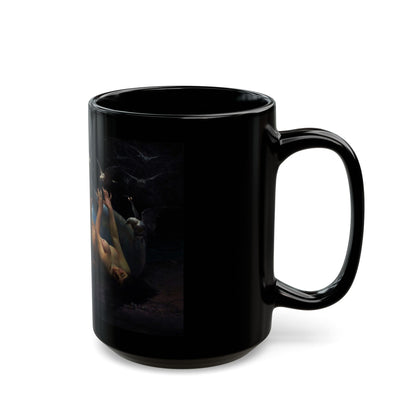 Gioacchino Pagliei (1852-1896) The Naiads - 1881 - Black Coffee Mug-Go Mug Yourself
