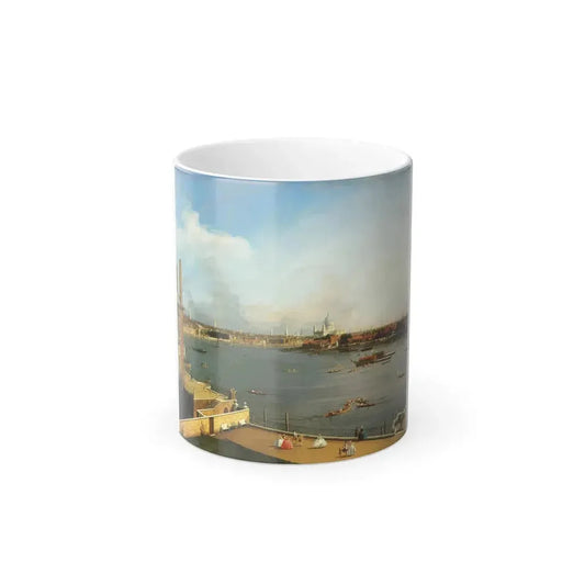 Giovanni Antonio Canal %22Canaletto%22 (1697-1768) The Thames and the City of London from Richmond House-0 - Color Changing Mug 11oz 11oz - Go Mug Yourself