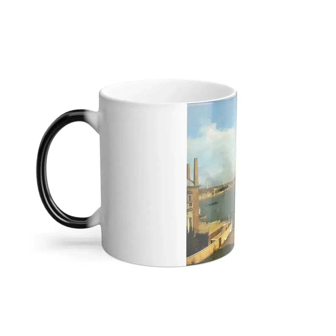 Giovanni Antonio Canal %22Canaletto%22 (1697-1768) The Thames and the City of London from Richmond House-0 - Color Changing Mug 11oz - Go Mug Yourself