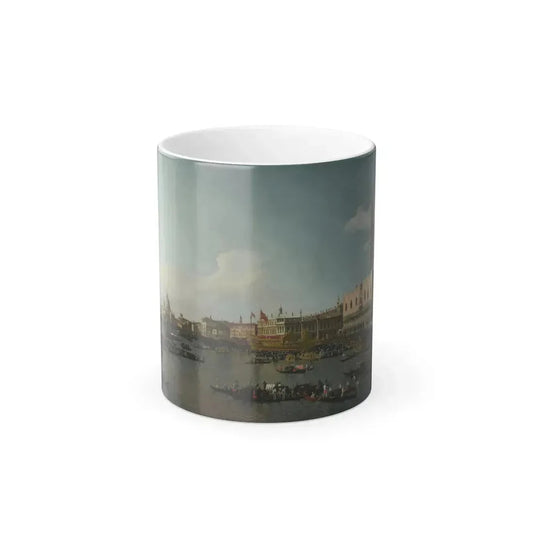 Giovanni Antonio Canal %22Canaletto%22 (1697-1768) Venice%3a The Basin of San Marco on Ascension Day - c-0 - Color Changing Mug 11oz 11oz - Go Mug Yourself
