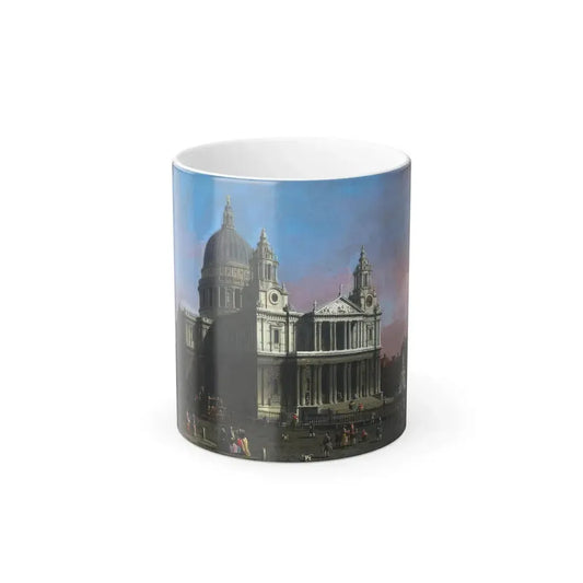 Giovanni Antonio Canal 'Canaletto' (1697-1768) St Paul's Cathedral - Oil on Canvas c1754 - Color Changing Mug 11oz 11oz - Go Mug Yourself