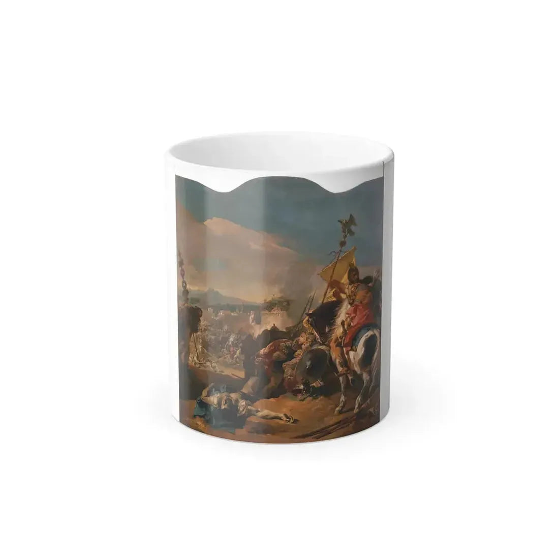 Giovanni Battista Tiepolo (1696-1770) The Capture of Carthage - Oil on Canvas 1725-29 - Color Changing Mug 11oz 11oz - Go Mug Yourself