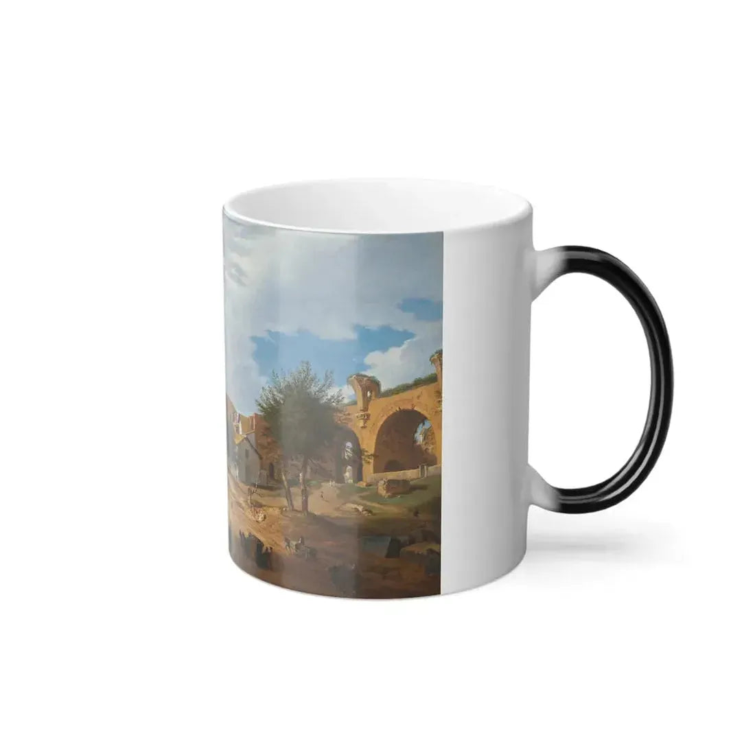 Giovanni Paolo Panini (1691-1765) Rome, a View of the Forum Looking Towards the Capitol - Oil on Canvas -0 - Color Changing Mug 11oz - Go Mug Yourself