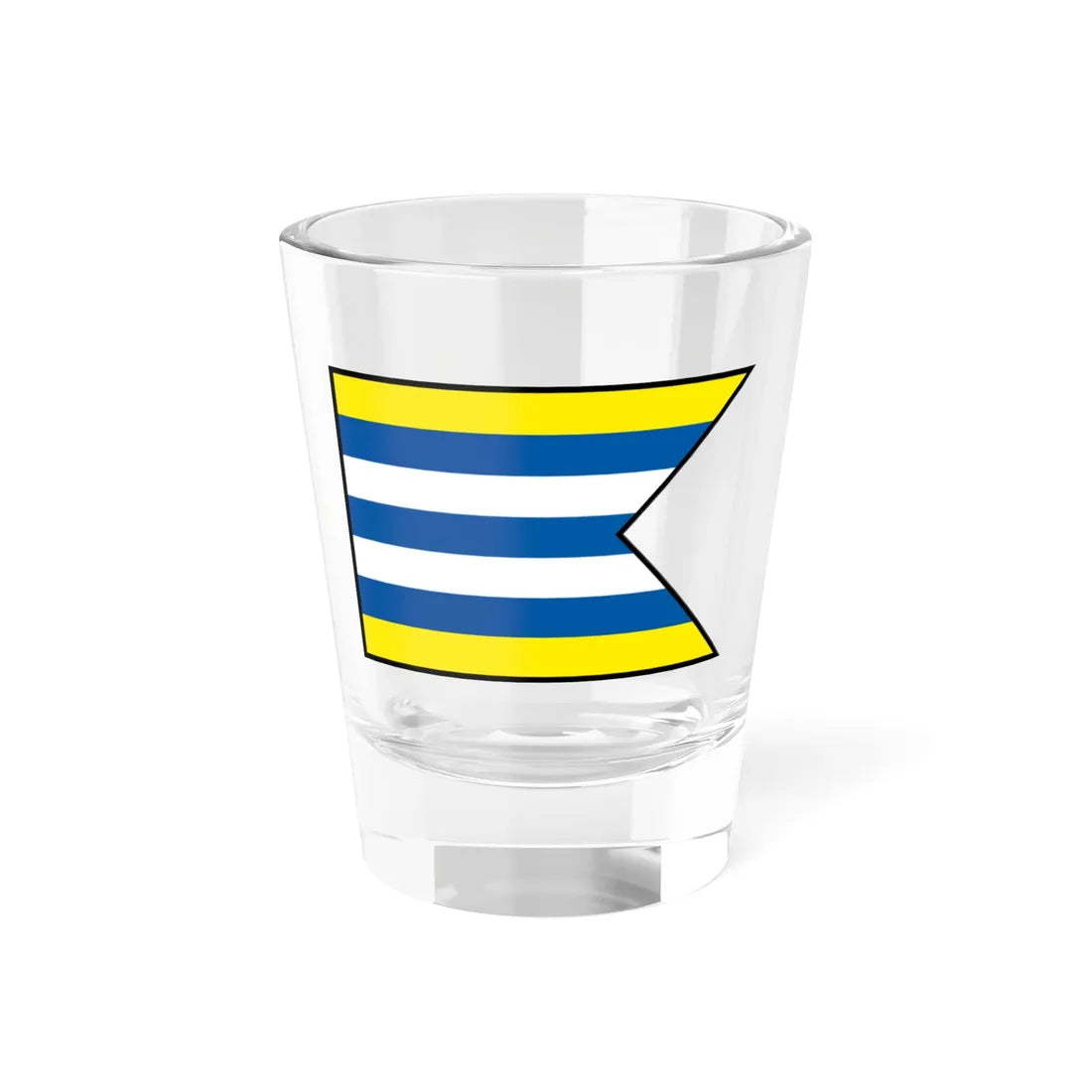 Giraltovce Svidnik Flag (Slovakia) Shot Glass 1.5oz 1.5oz - Go Mug Yourself