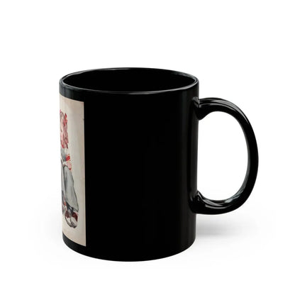 Girl and Terrier, 1939 - Black Coffee Mug - Go Mug Yourself