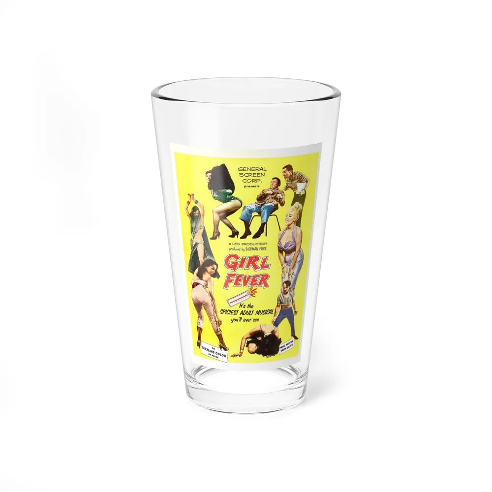 GIRL FEVER 1961 Movie Poster - Pint Glass 16oz-16oz-Go Mug Yourself