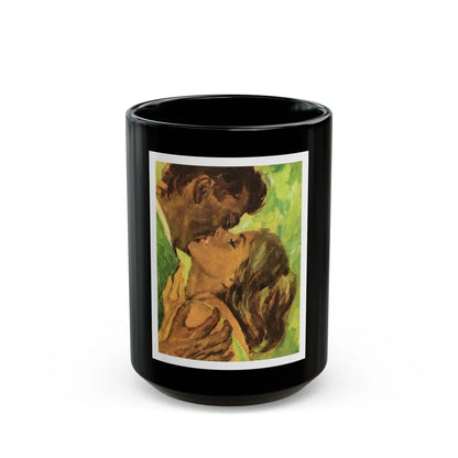 Girl From Paris by Helen Abbott, Woman magazine, 1965 - Black Coffee Mug-15oz-Go Mug Yourself