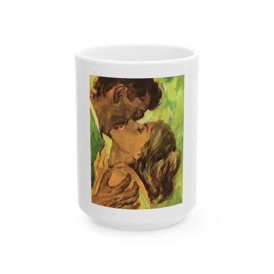Girl From Paris by Helen Abbott, Woman magazine, 1965 - White Coffee Mug 15oz - Go Mug Yourself