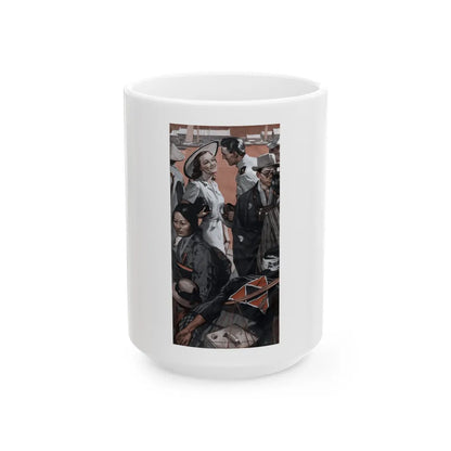 Girl From Tokyo, Cosmopolitan, June 1939 - White Coffee Mug-15oz-Go Mug Yourself