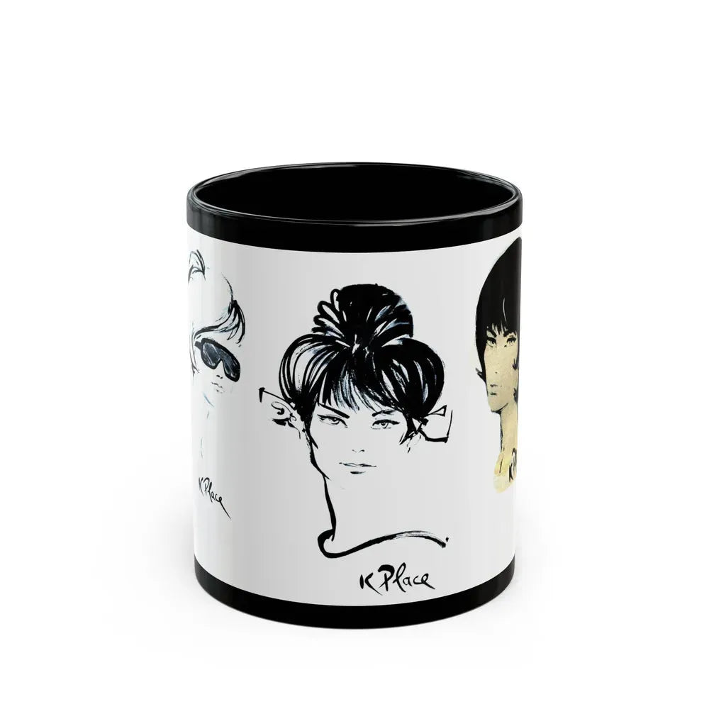 GIrl Gang, 1964 - Black Coffee Mug 11oz - Go Mug Yourself