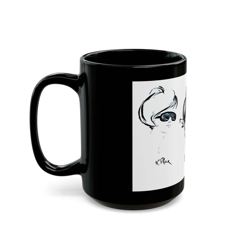 GIrl Gang, 1964 - Black Coffee Mug-Go Mug Yourself