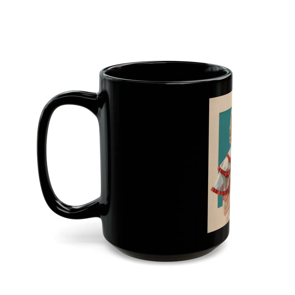 Girl Holding a Pigeon - Black Coffee Mug-Go Mug Yourself