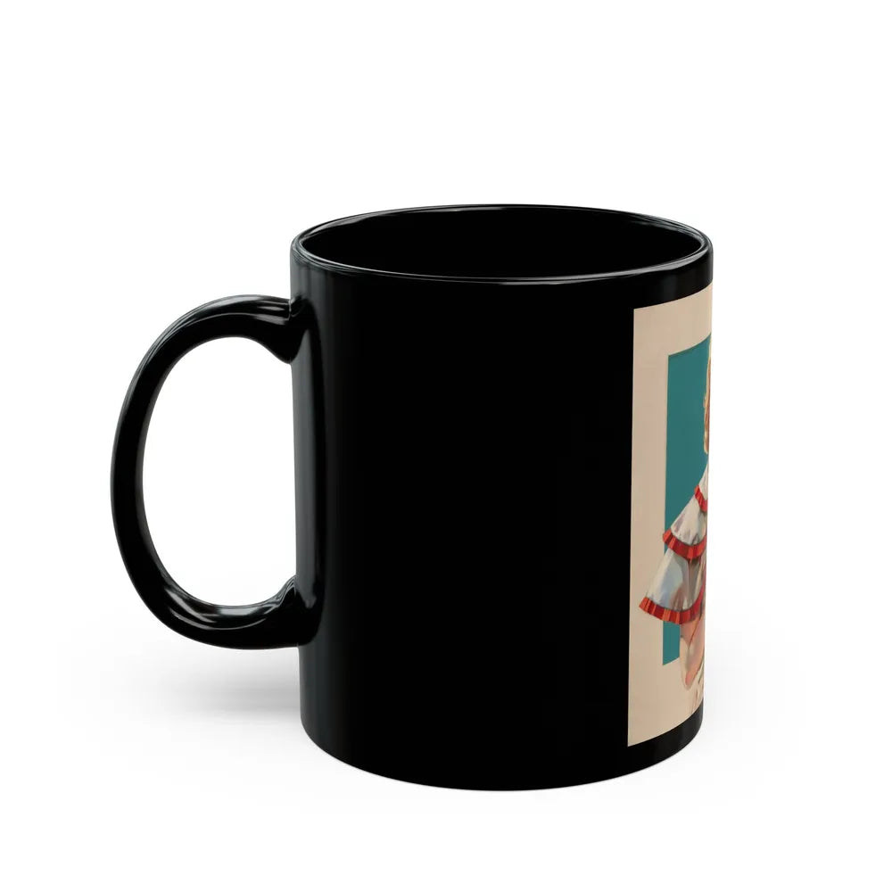 Girl Holding a Pigeon - Black Coffee Mug-Go Mug Yourself