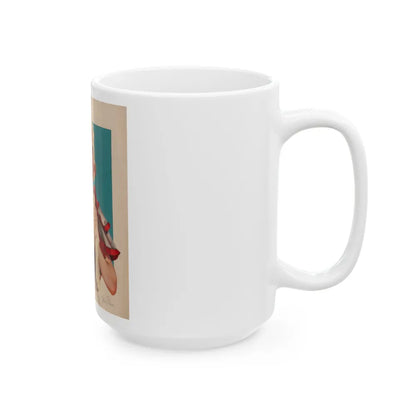 Girl Holding a Pigeon - White Coffee Mug-Go Mug Yourself