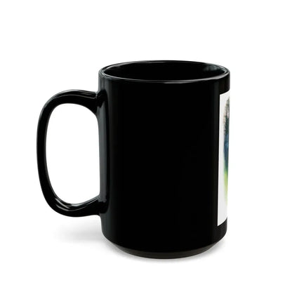 Girl In A Wood by Belinda Brett, Woman's Realm magazine, 1969 - Black Coffee Mug - Go Mug Yourself
