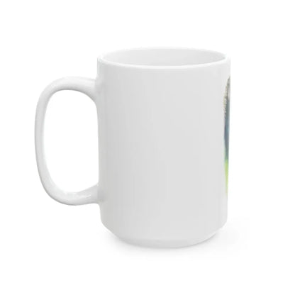Girl In A Wood by Belinda Brett, Woman's Realm magazine, 1969 - White Coffee Mug - Go Mug Yourself