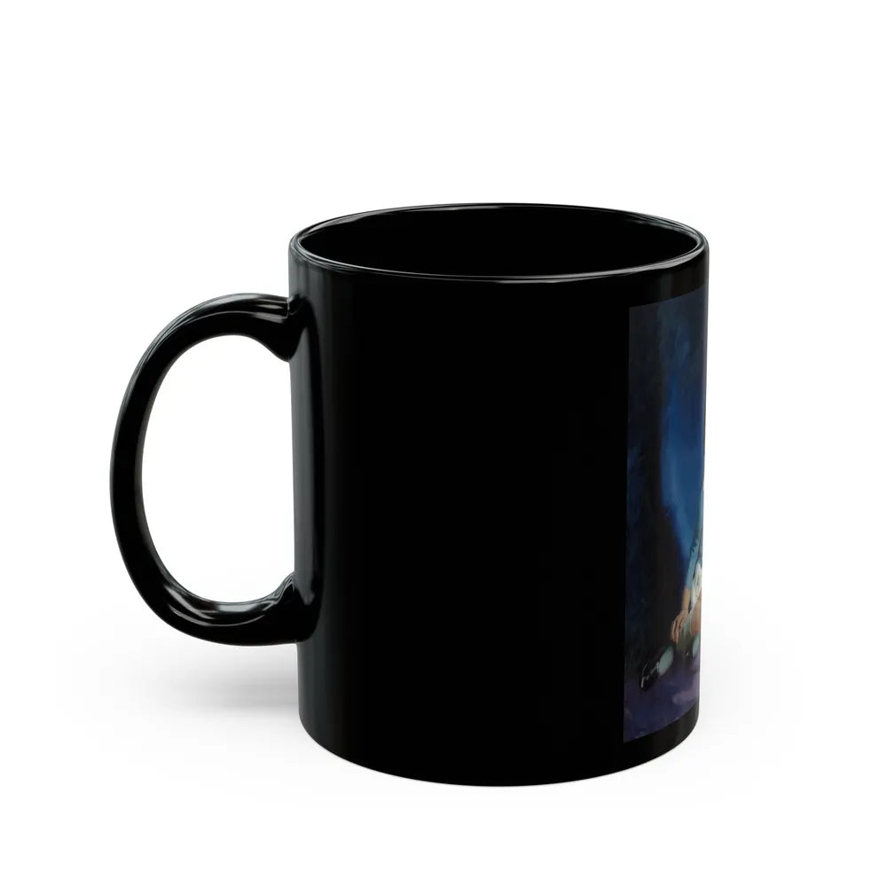 Girl in Blue 1933 - Black Coffee Mug-Go Mug Yourself